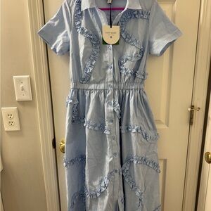 Women’s Ribbon Short Sleeve Midi Shirtdress kate spade new york x Target XS NWT